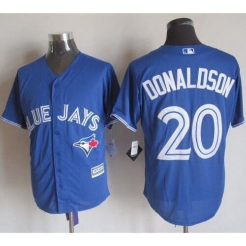 6863aac555898_1 Blue Jays #20 Josh Donaldson Blue New Cool Base Stitched MLB Jersey