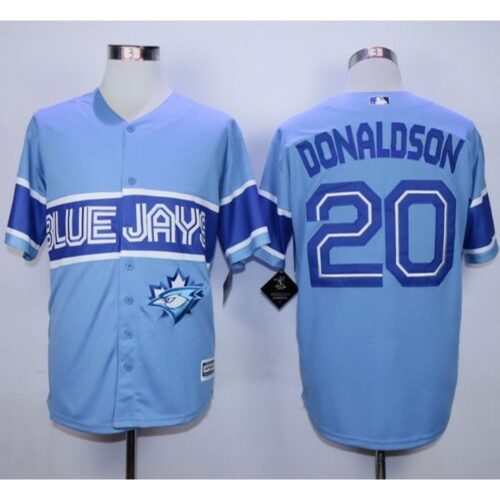6863aac8cd3d2_1 Blue Jays #20 Josh Donaldson Light Blue Exclusive New Cool Base Stitched MLB Jersey