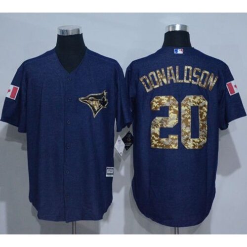 6863aacc7b0cf_1 Blue Jays #20 Josh Donaldson Denim Blue Salute to Service Stitched MLB Jersey