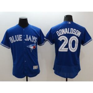 6863aad010f1c_1 Blue Jays #20 Josh Donaldson Blue Flexbase Authentic Collection Stitched MLB Jersey