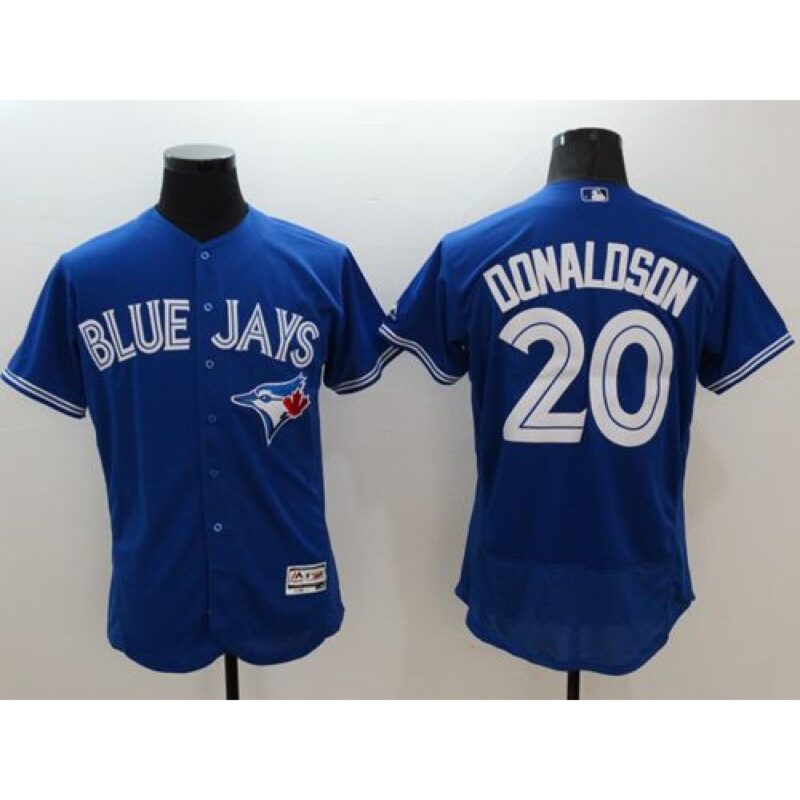6863aad010f1c_1 Blue Jays #20 Josh Donaldson Blue Flexbase Authentic Collection Stitched MLB Jersey