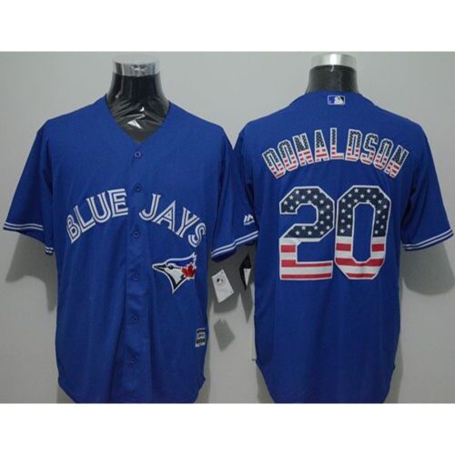 6863aad778564_1 Blue Jays #20 Josh Donaldson Blue USA Flag Fashion Stitched MLB Jersey