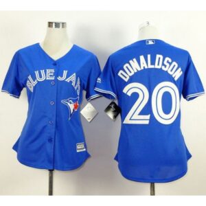 6863aadb4bbc5_1 Blue Jays #20 Josh Donaldson Blue Alternate Women's Stitched MLB Jersey