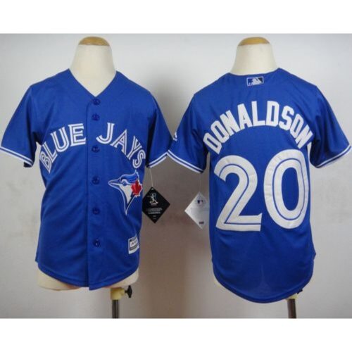 6863aae12b2bc_1 Blue Jays #20 Josh Donaldson Blue Cool Base Stitched Youth MLB Jersey