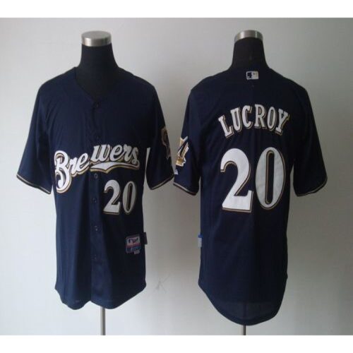 6863ab1e9cc9c_1 Brewers #20 Jonathan Lucroy Blue Cool Base Stitched MLB Jersey