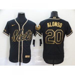 6863ab50cf12c_1 Men's New York Mets #20 Pete Alonso Black Gold Flex Base Stitched Jersey