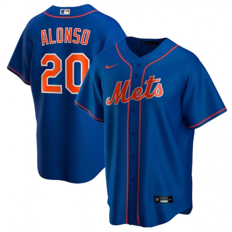 6863ab54d4f1c_1 Men's New York Mets #20 Pete Alonso Blue Cool Base Stitched MLB Jersey