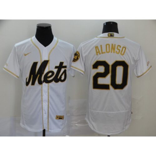 6863ab5c2aea6_1 Men's New York Mets #20 Pete Alonso 2020 White Golden Flex Base Stitched MLB Jersey