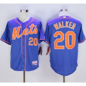 6863ab6e07370_1 Mets #20 Neil Walker Blue Alternate Home Cool Base Stitched MLB Jersey