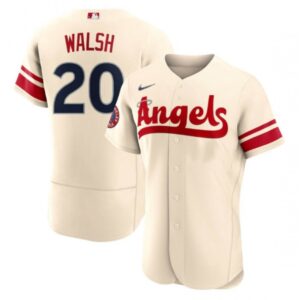 6863abd443829_1 Men's Los Angeles Angels #20 Jared Walsh 2022 Cream City Connect Flex Base Stitched Jersey