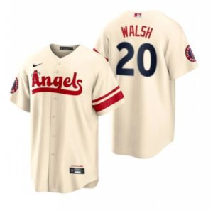 6863abdecb7e6_1 Men's Los Angeles Angels #20 Jared Walsh 2022 Cream City Connect Cool Base Stitched Jersey