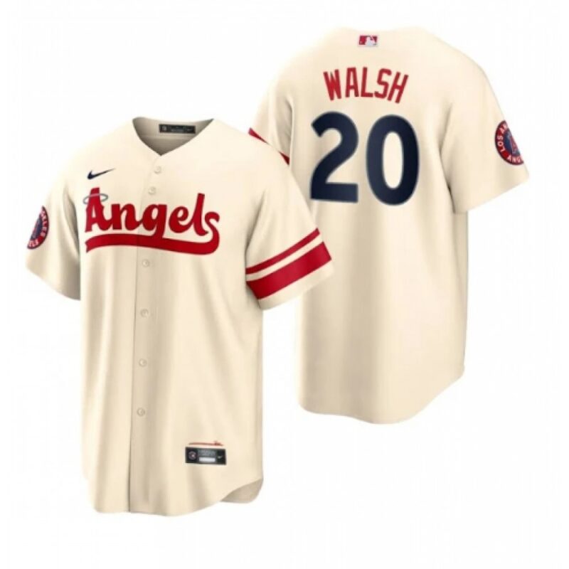 6863abdecb7e6_1 Men's Los Angeles Angels #20 Jared Walsh 2022 Cream City Connect Cool Base Stitched Jersey