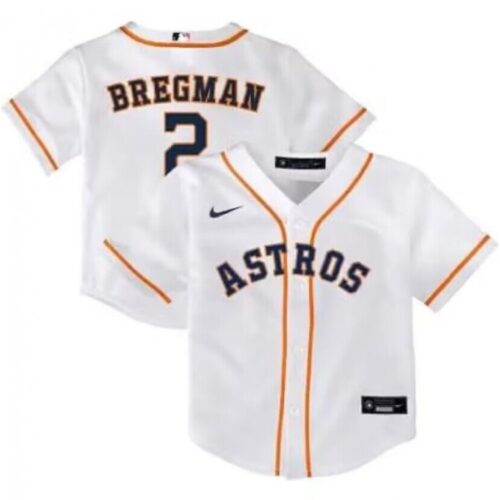 6863abe92babb_1 Toddler Houston Astros #2 Alex Bregman White Stitched Baseball Jersey