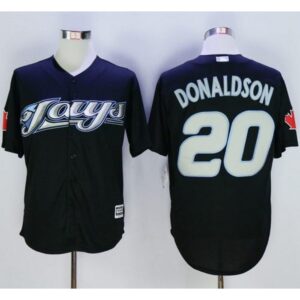 6863ac16e7da8_1 Blue Jays #20 Josh Donaldson Black New Cool Base Stitched MLB Jersey