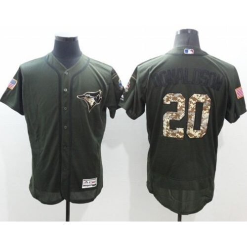 6863ac2b64f32_1 Blue Jays #20 Josh Donaldson Green Flexbase Authentic Collection Salute to Service Stitched MLB Jersey