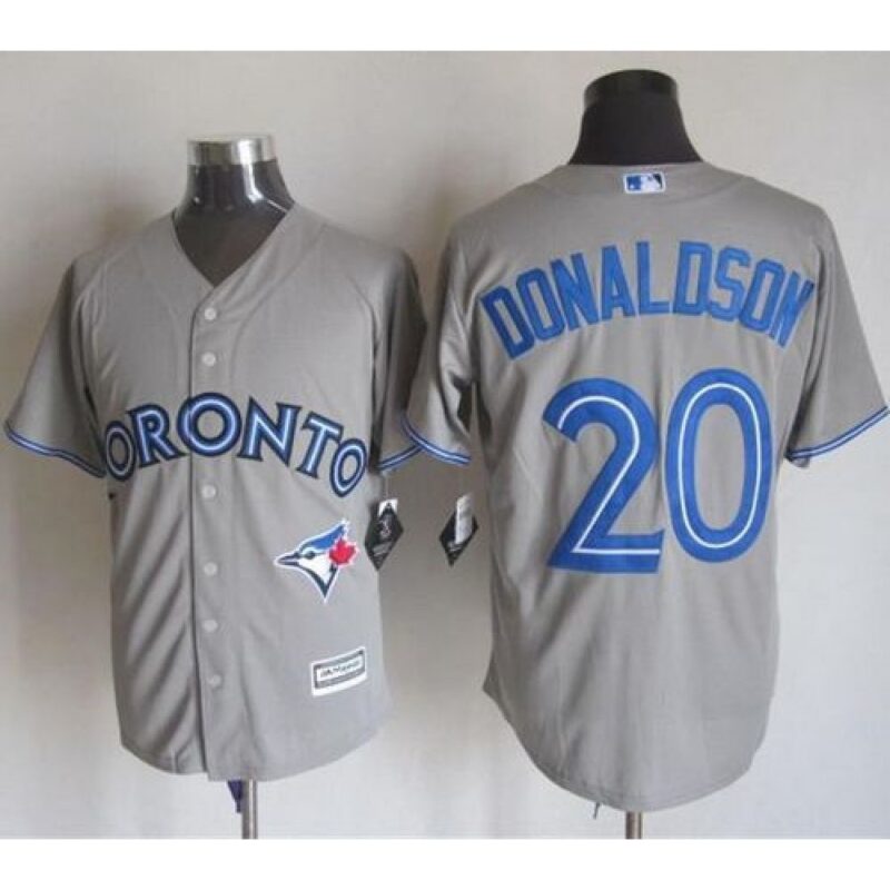 6863ac3bf29da_1 Blue Jays #20 Josh Donaldson Grey New Cool Base Stitched MLB Jersey