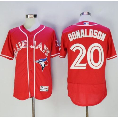 6863ac49728de_1 Blue Jays #20 Josh Donaldson Red Flexbase Authentic Collection Canada Day Stitched MLB Jersey