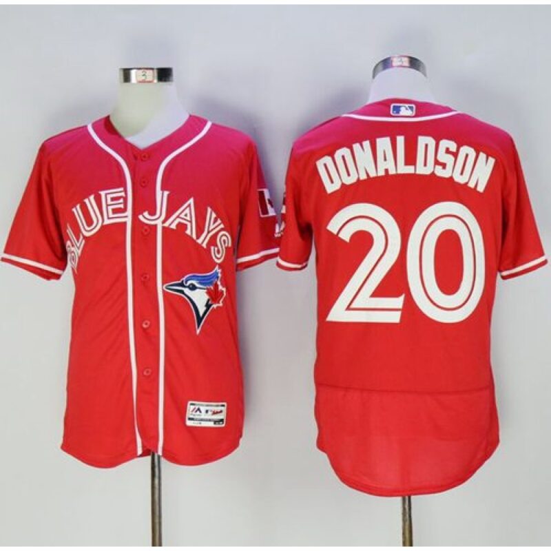 6863ac49728de_1 Blue Jays #20 Josh Donaldson Red Flexbase Authentic Collection Canada Day Stitched MLB Jersey