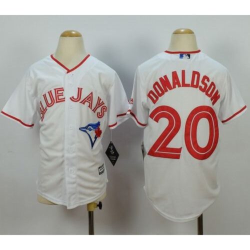6863ac57b139a_1 Blue Jays #20 Josh Donaldson White 2015 Canada Day Stitched Youth MLB Jersey
