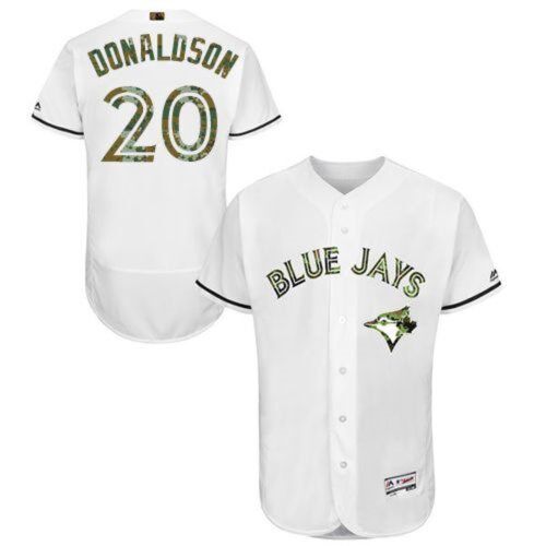 6863ac6472787_1 Blue Jays #20 Josh Donaldson White Flexbase Authentic Collection 2016 Memorial Day Stitched MLB Jersey