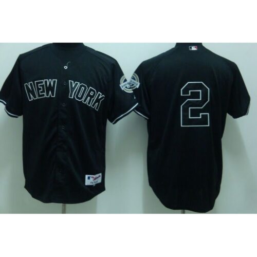 6863ac862984f_1 Yankees #2 Derek Jeter Stitched Black Youth MLB Jersey