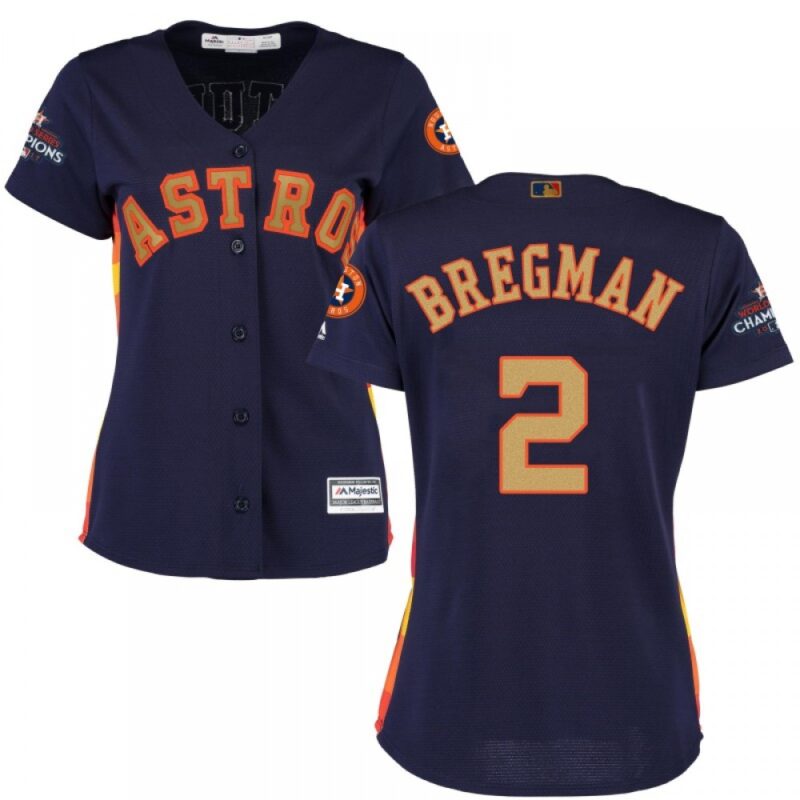 6863acae3edc5_1 Women's Houston Astros #2 Alex Bregman Navy 2018 Orange Program Cool Base Stitched MLB Jersey