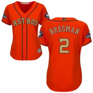 6863acbf3cae3_1 Women's Houston Astros #2 Alex Bregman Orange 2018 Gold Program Cool Base Stitched MLB Jersey