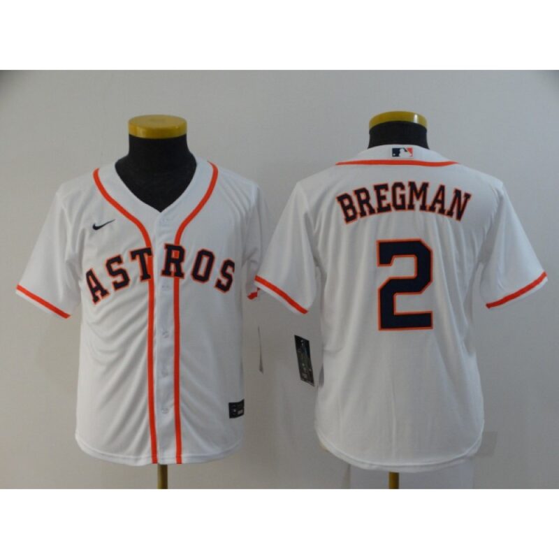 6863aceae9332_1 Youth Houston Astros #2 Alex Bregman White Cool Base Stitched MLB Jersey