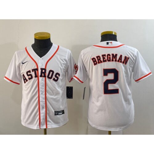 6863acf3c267e_1 Youth Houston Astros #2 Alex Bregman White With Patch Cool Base Stitched Jersey