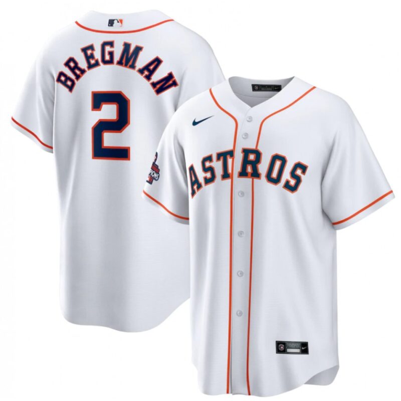 6863acf6b2ca5_1 Youth Houston Astros #2 Alex Bregman White 2022 World Series Champions Home Stitched BaseballJersey