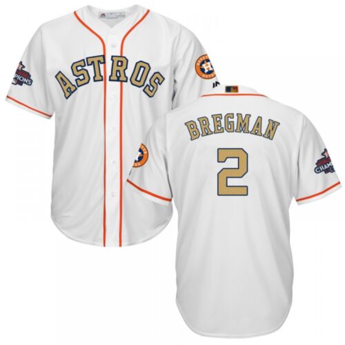 6863acf9c5706_1 Youth Houston Astros #2 Alex Bregman White 2018 Gold Program Cool Base Stitched MLB Jersey
