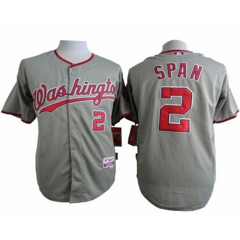 6863ad026df0c_1 Nationals #2 Denard Span Grey Cool Base Stitched MLB Jersey