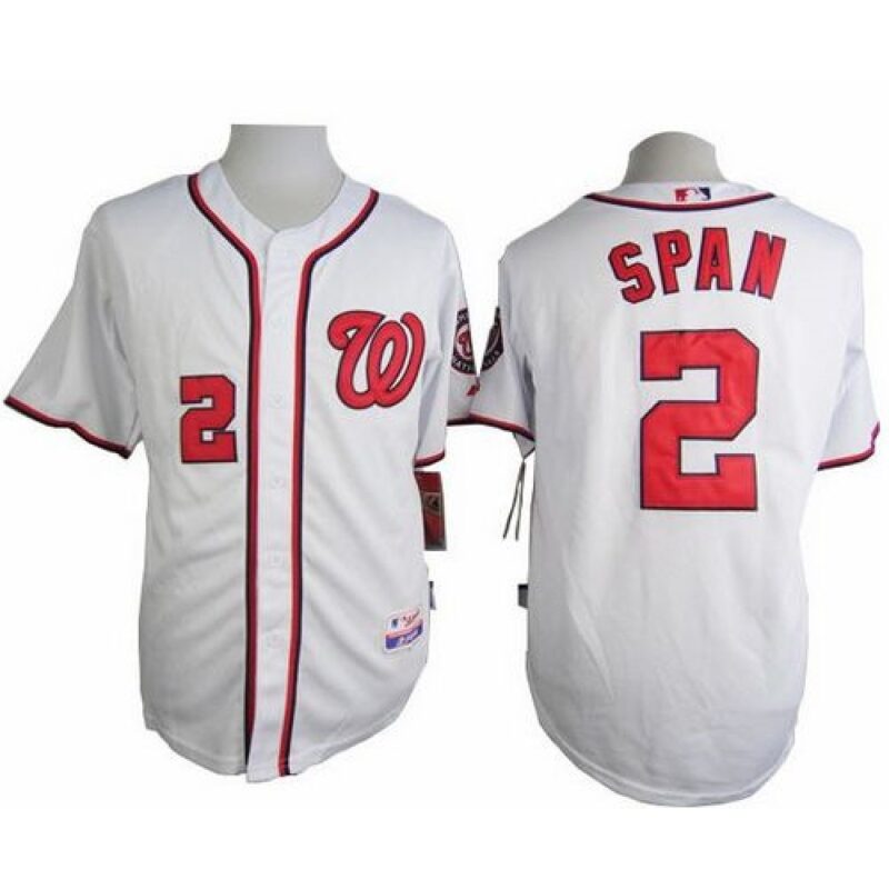 6863ad0d5a921_1 Nationals #2 Denard Span White Cool Base Stitched MLB Jersey