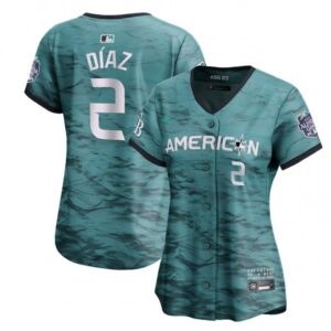6863ad5673d32_1 Women's Tampa Bay Rays #2 Yandy Diaz Teal 2023 All-star Stitched Baseball Jersey(Run Small)