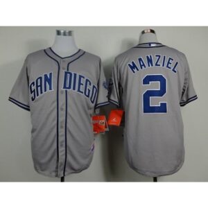 6863ad71cfbff_1 Padres #2 Johnny Manziel Grey Cool Base Stitched MLB Jersey