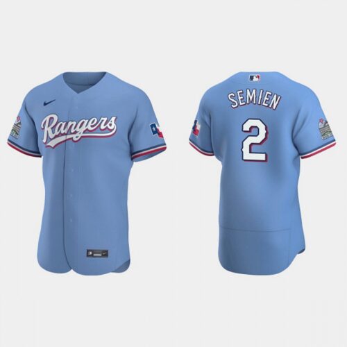 6863ad842da15_1 Men's Texas Rangers #2 Marcus Semien Light Blue Flex Base Stitched Jersey