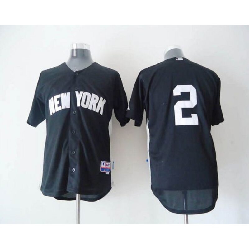 6863ade431e4a_1 Yankees #2 Derek Jeter Black 2011 Road Cool Base BP Stitched MLB Jersey