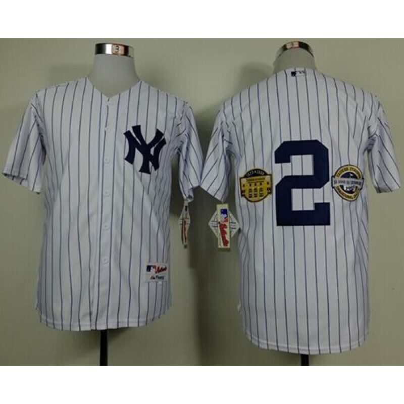 6863ae309956d_1 Yankees #2 Derek Jeter White W/Commemorative Final Season & inaugural Season & Retirement Patch Stitched MLB Jersey