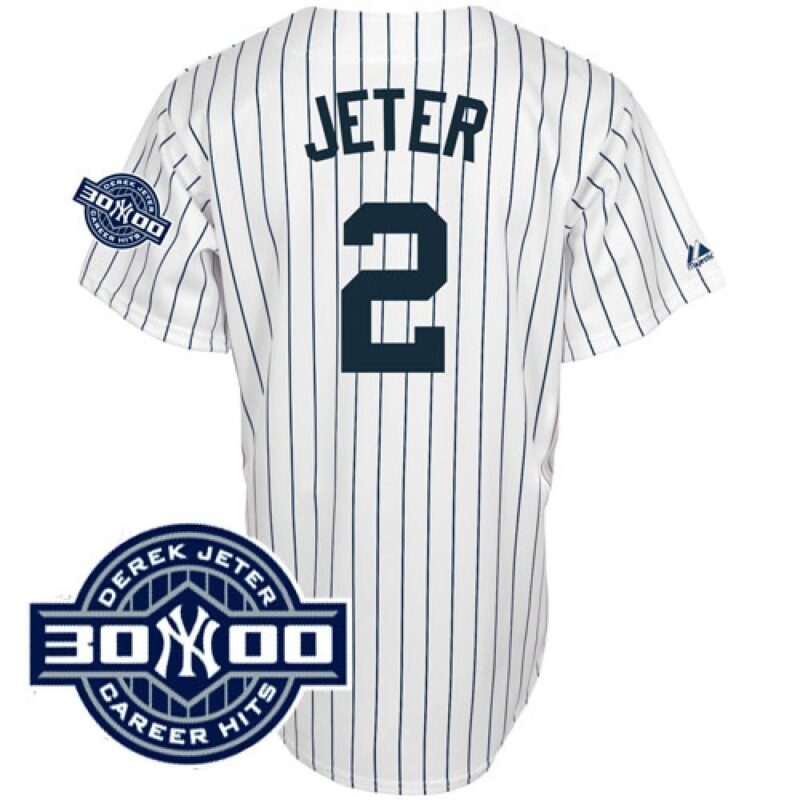 6863ae41b1533_1 Yankees #2 Derek Jeter White With W/3000 Hits Patch(Have Name On Back) Stitched MLB Jersey
