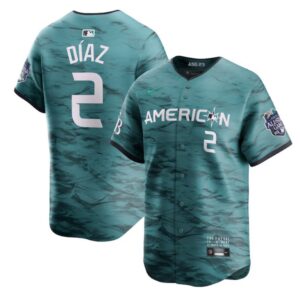 6863ae52ee377_1 Men's Tampa Bay Rays #2 Yandy Diaz Teal 2023 All-star Cool Base Stitched Baseball Jersey