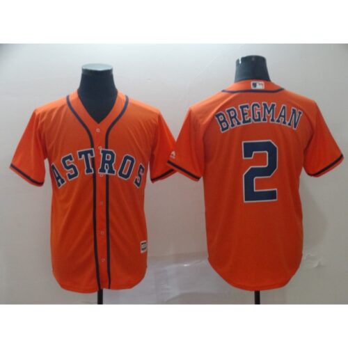 6863aed611b89_1 Men's Houston Astros #2 Alex Bregman Orange Cool Base Stitched MLB Jersey