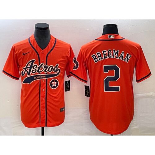 6863aee1cd716_1 Men's Houston Astros #2 Alex Bregman Orange With Patch Cool Base Stitched Baseball Jersey