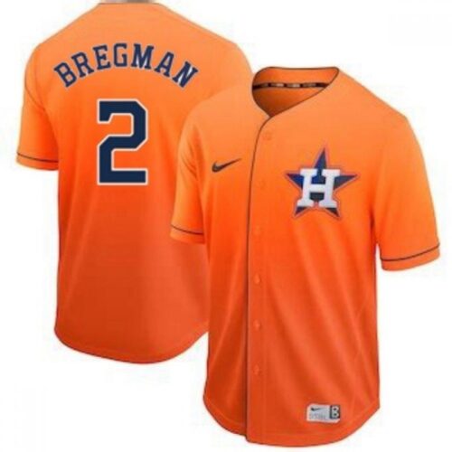 6863aef762a4b_1 Men's Houston Astros #2 Alex Bregman Orange Cool Base Drift Edition Stitched Jersey