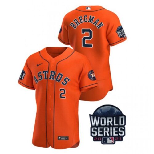 6863af027a113_1 Men's Houston Astros #2 Alex Bregman 2021 Orange World Series Flex Base Stitched Baseball Jersey