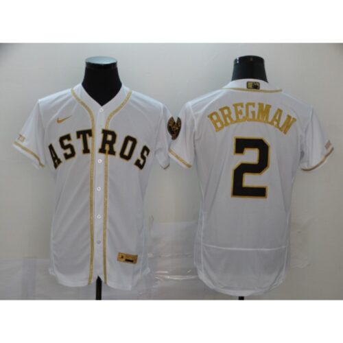 6863af09cebff_1 Men's Houston Astros #2 Alex Bregman 2020 White Golden Flex Base Stitched MLB Jersey