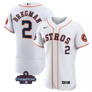 6863af2596e39_1 Men's Houston Astros #2 Alex Bregman White 2022 World Series Champions Flex Base Stitched Baseball Jersey