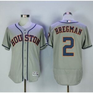 6863af5b966f4_1 Astros #2 Alex Bregman Grey Flexbase Authentic Collection Stitched MLB Jersey