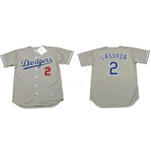 6863af69932e8_1 Men's Los Angeles Dodgers #2 Tommy Lasorda Grey Stitched MLB Jersey