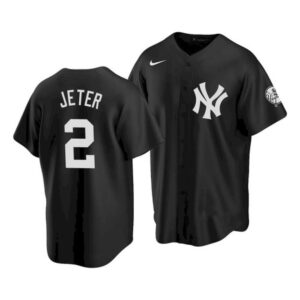 6863af7423911_1 Men's New York Yankees #2 Derek Jeter 2021 Black Cool Base Stitched Baseball Jersey