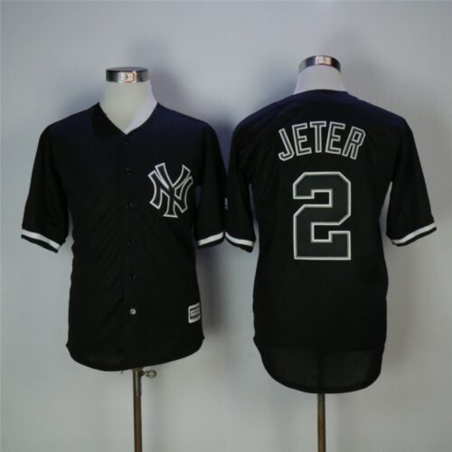 6863af7eb1240_1 Men's New York Yankees #2 Derek Jeter Black Cool Base Stitched MLB Jersey